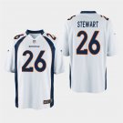 Denver Broncos #26 Darian Stewart White Stitched Game Jersey