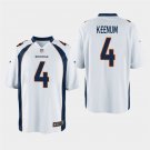 Denver Broncos #4 Case Keenum White Stitched Game Jersey