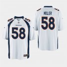 Denver Broncos #58 Von Miller White Stitched Game Jersey