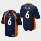 Denver Broncos #6 Chad Kelly Navy Stitched Game Jersey