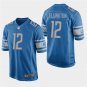 Detroit Lions #12 Bruce Ellington Blue Stitched Game Jersey