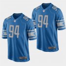 Detroit Lions #94 Ezekiel Ansah Blue Stitched Game Jersey