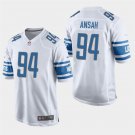 Detroit Lions #94 Ezekiel Ansah White Stitched Game Jersey