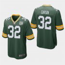 Green Bay Packers #32 Tra Carson Green Stitched Game Jersey