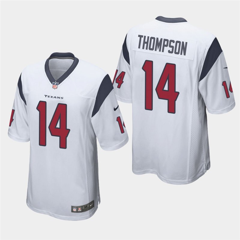 Houston Texans #14 Chris Thompson White Stitched Game Jersey