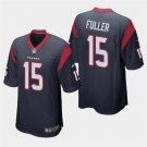 Houston Texans #15 Will Fuller Navy Stitched Game Jersey