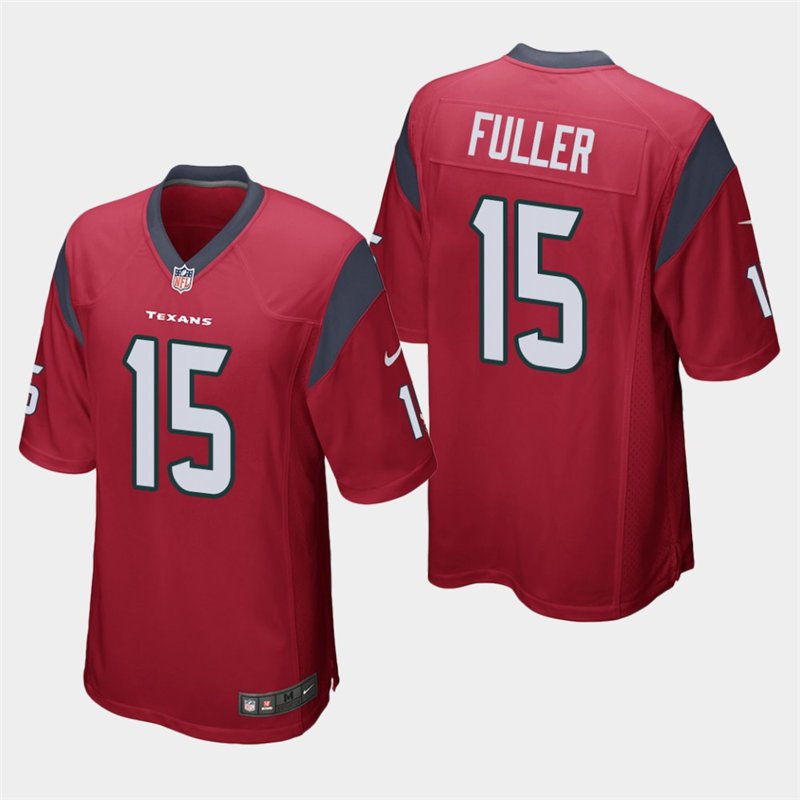 Houston Texans #15 Will Fuller Red Stitched Game Jersey