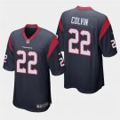 Houston Texans #22 Aaron Colvin Navy Stitched Game Jersey