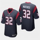 Houston Texans #32 Tyrann Mathieu Navy Stitched Game Jersey