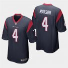 Houston Texans #4 Deshaun Watson Navy Stitched Game Jersey