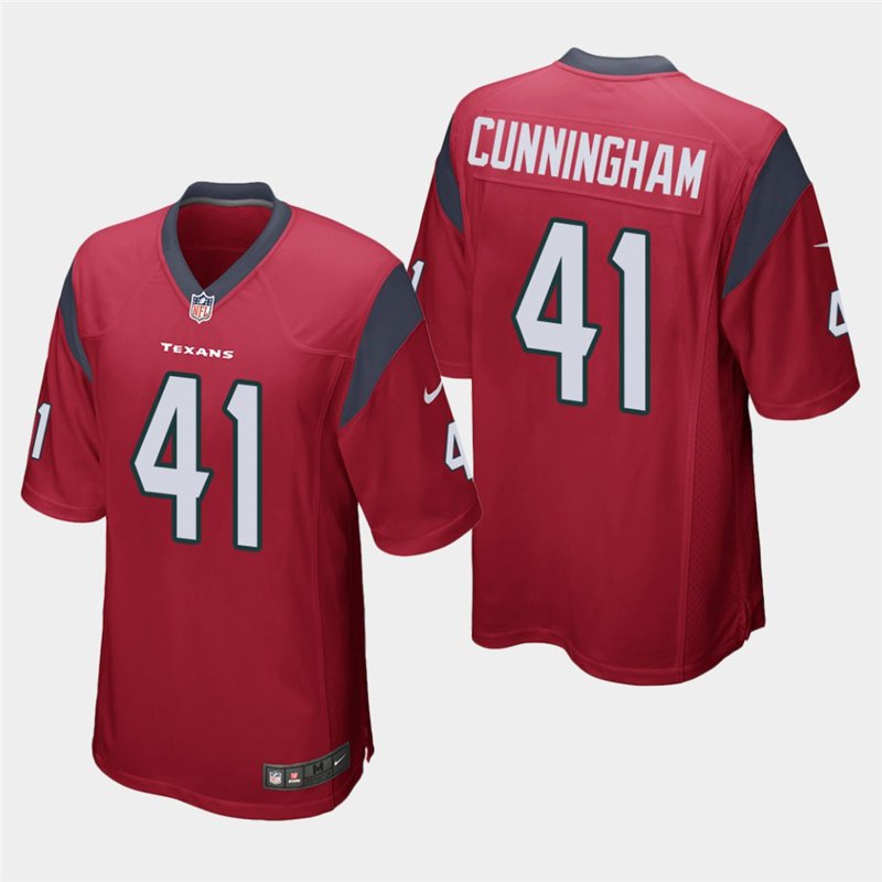 Houston Texans #41 Zach Cunningham Red Stitched Game Jersey