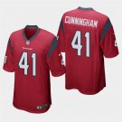 Houston Texans #41 Zach Cunningham Red Stitched Game Jersey