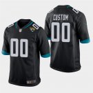 Jacksonville Jaguars #00 Custom Name and Number Black Stitched Game Jersey