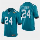 Jacksonville Jaguars #24 T.J. Yeldon Teal Stitched Game Jersey