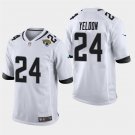 Jacksonville Jaguars #24 T.J. Yeldon White Stitched Game Jersey
