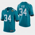 Jacksonville Jaguars #34 Carlos Hyde Teal Stitched Game Jersey