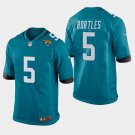 Jacksonville Jaguars #5 Blake Bortles Teal Stitched Game Jersey