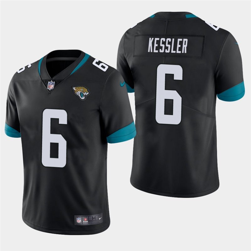 Jacksonville Jaguars #6 Cody Kessler Black Stitched Game Jersey