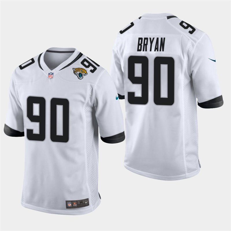 Jacksonville Jaguars #90 Taven Bryan White Stitched Game Jersey