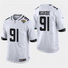 Jacksonville Jaguars #91 Yannick Ngakoue White Stitched Game Jersey
