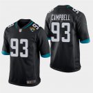 Jacksonville Jaguars #93 Calais Campbell Black Stitched Game Jersey