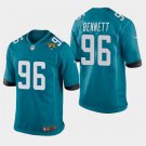 Jacksonville Jaguars #96 Michael Bennett Teal Stitched Game Jersey
