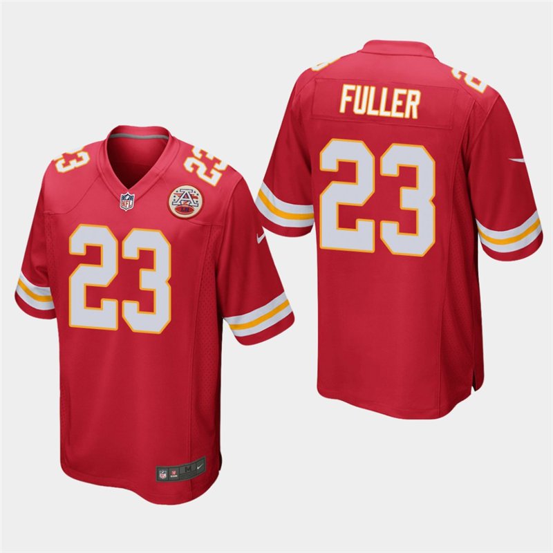 Kansas City Chiefs #23 Kendall Fuller Red Stitched Game Jersey