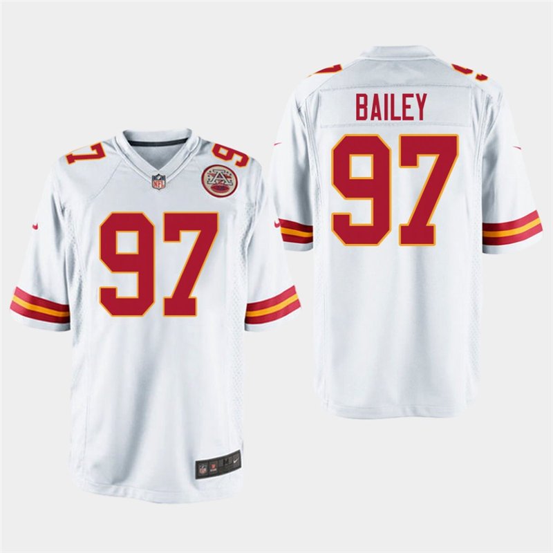 Kansas City Chiefs #97 Allen Bailey White Stitched Game Jersey