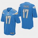 Los Angeles Chargers #17 Philip Rivers Powder Blue Stitched Game Jersey