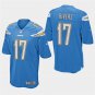 Los Angeles Chargers #17 Philip Rivers Powder Blue Stitched Game Jersey