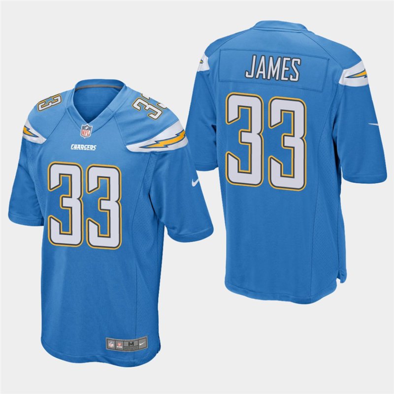 Los Angeles Chargers #33 Derwin James Powder Blue Stitched Game Jersey