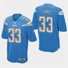 Los Angeles Chargers #33 Derwin James Powder Blue Stitched Game Jersey