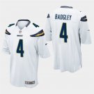 Los Angeles Chargers #4 Michael Badgley White Stitched Game Jersey