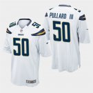 Los Angeles Chargers #50 Hayes Pullard III White Stitched Game Jersey