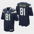 Los Angeles Chargers #81 Mike Williams Navy Stitched Game Jersey