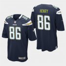 Los Angeles Chargers #86 Hunter Henry Navy Stitched Game Jersey