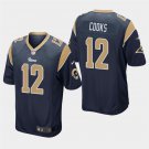Los Angeles Rams #12 Brandin Cooks Navy Stitched Game Jersey