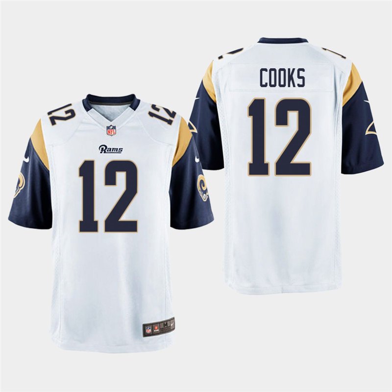 Los Angeles Rams #12 Brandin Cooks White Stitched Game Jersey