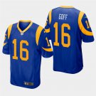 Los Angeles Rams #16 Jared Goff Royal Stitched Game Jersey