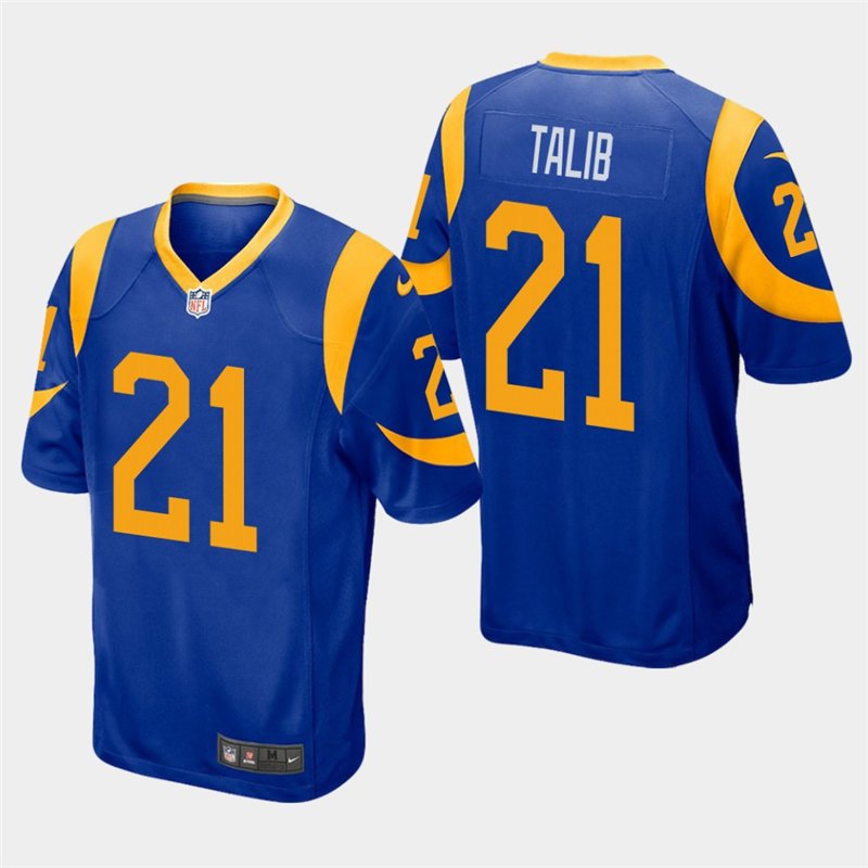 Los Angeles Rams #21 Aqib Talib Royal Stitched Game Jersey