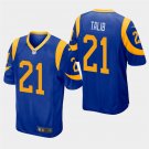 Los Angeles Rams #21 Aqib Talib Royal Stitched Game Jersey