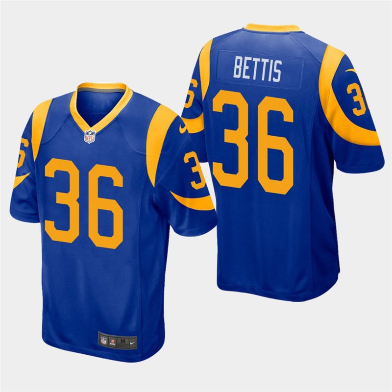 Los Angeles Rams #36 Jerome Bettis Royal Stitched Game Jersey