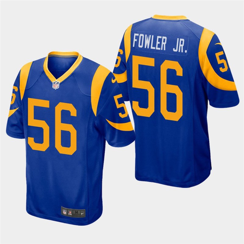 Los Angeles Rams #56 Dante Fowler Jr. Royal Stitched Game Jersey