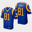 Los Angeles Rams #81 Gerald Everett Royal Stitched Game Jersey