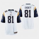 Los Angeles Rams #81 Gerald Everett White Stitched Game Jersey