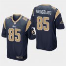 Los Angeles Rams #85 Jack Youngblood Navy Stitched Game Jersey