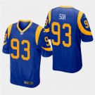 Los Angeles Rams #93 Ndamukong Suh Royal Stitched Game Jersey
