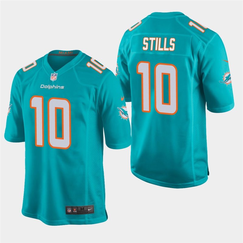 Miami Dolphins #10 Kenny Stills Aqua Stitched Game Jersey