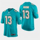 Miami Dolphins #13 Dan Marino Aqua Stitched Game Jersey