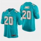 Miami Dolphins #20 Reshad Jones Aqua Stitched Game Jersey